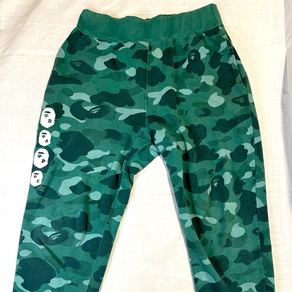 Bape Cyan Camo Relaxed Sweatpants